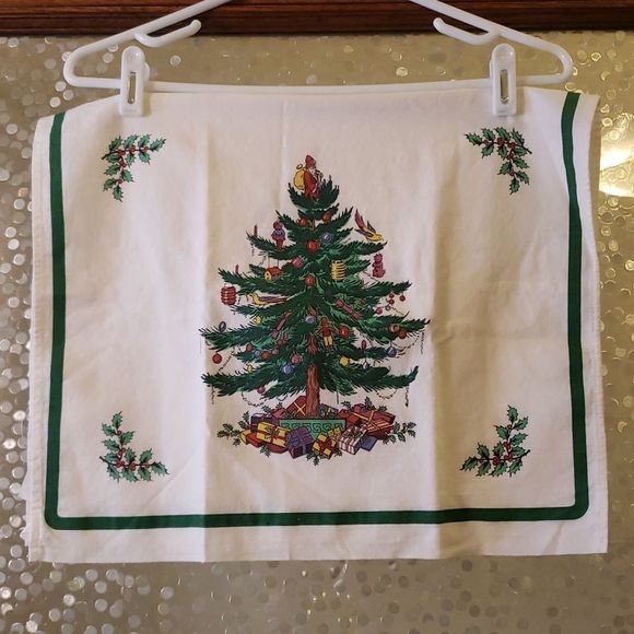 Spode Other - Vintage Christmas tree tea towel